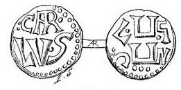 Монета Карломана.