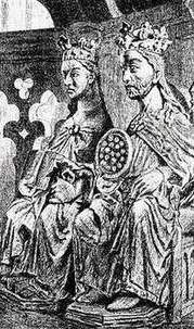  Оттон 1 и его жена  Эдита.
