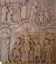 Библейские сцены. Резьба по кости (12 век). Германия. Эрмитаж. (Фото Лимарева В.Н.)