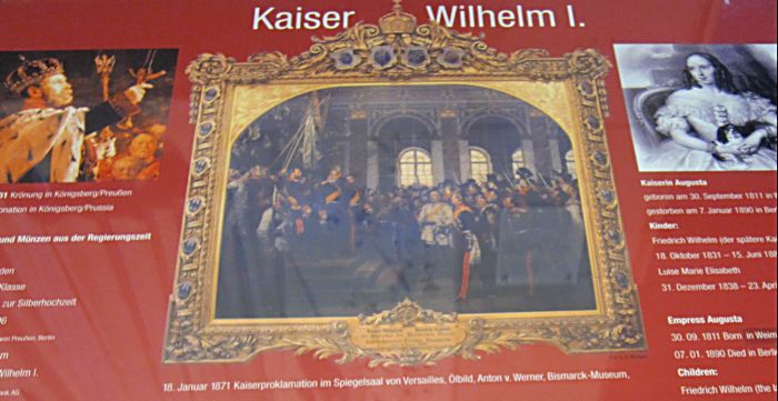 Коронация кайзера Вильгельма 1 (Стенд в церкве Кайзера Вильгельма) Берлин. Фото Лимарева В.Н.