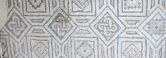 Мозаика из дворца Теодориха со знаком Одина. Равенна. Италия. Фото Лимарева В.Н.