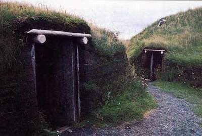 Реконструкция жилищ викингов в гренландии.