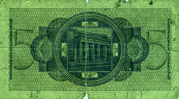Банкнота монеты Веймарской  республики. Из коллекции Лимарева В.Н.