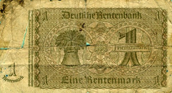 Банкнота Веймарской  республики. Из коллекции Лимарева В.Н.