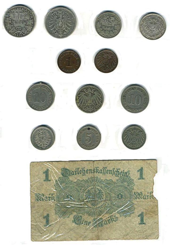 Германские монеты конца 19-начала 20 века. Из коллекции Лимарева В.Н.