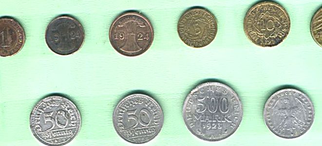 Германские монеты Веймарской  республики. Из коллекции Лимарева В.Н.